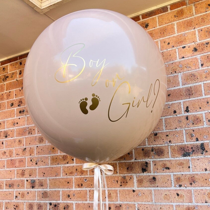 Blush/Nude Jumbo Gender Reveal Balloon
