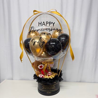 Elegant Chocolate Box Hot Air Balloon Gift Box