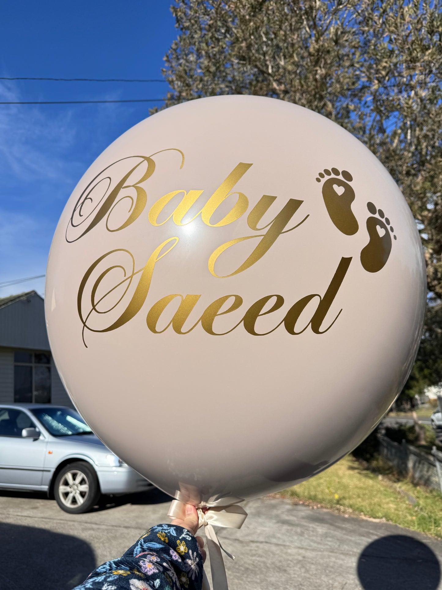 Blush/Nude Jumbo Gender Reveal Balloon