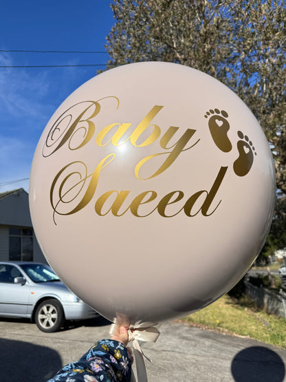 Blush/Nude Jumbo Gender Reveal Balloon