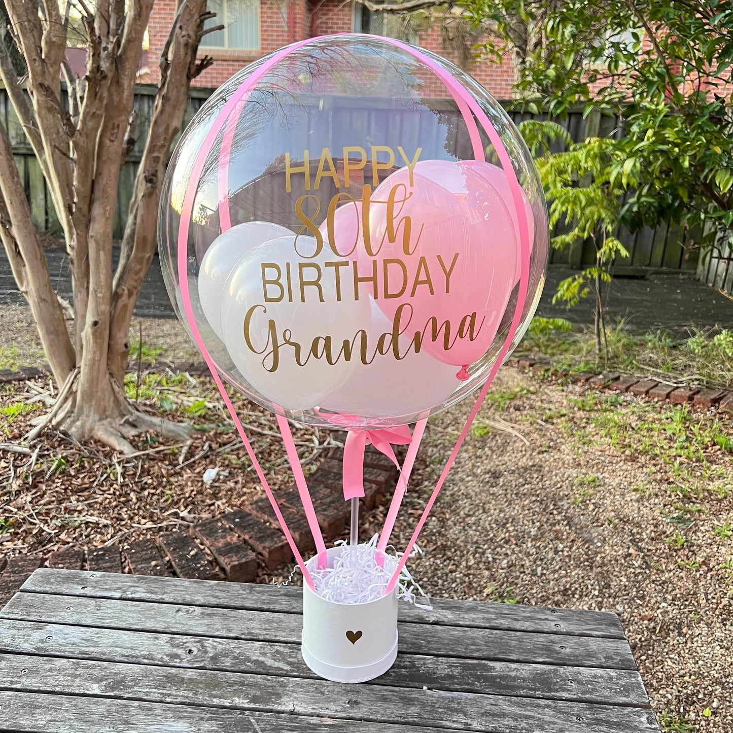 Empty Box Hot Air Balloon Round Box