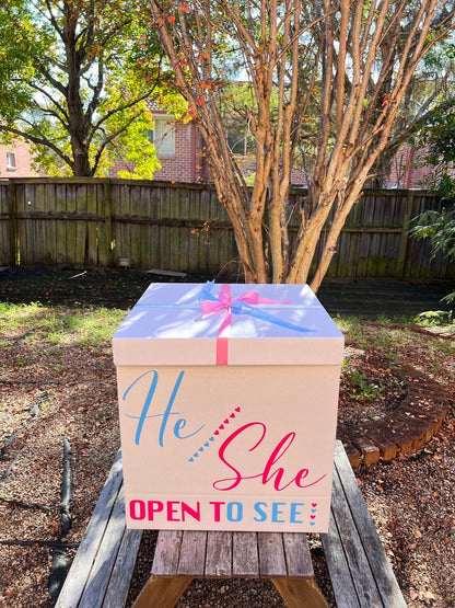 Gender Reveal Surprise Jumbo Box