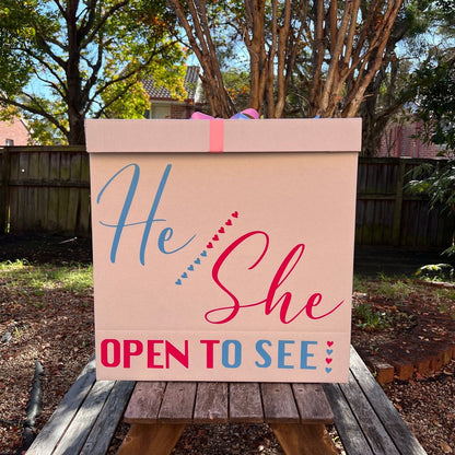 Gender Reveal Surprise Jumbo Box